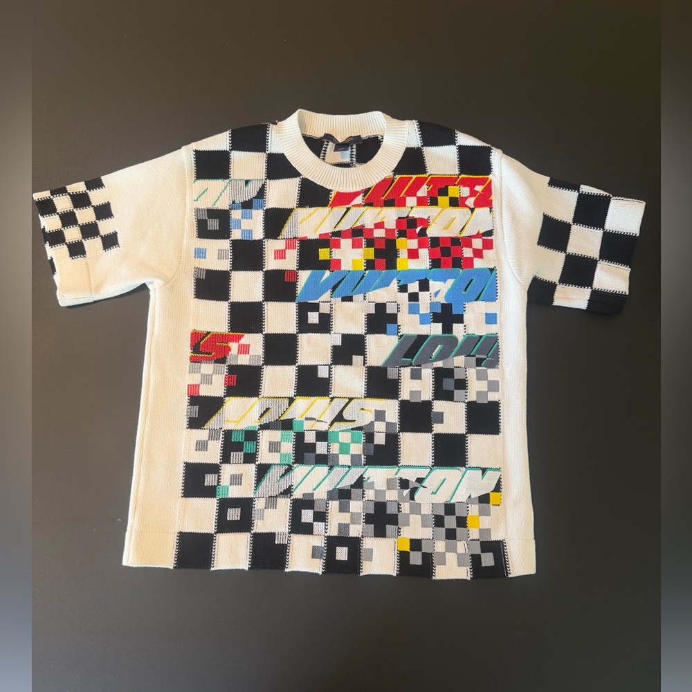 Louis Vuitton Logo Race Car Knitted Crewneck Sweater Women's‎ Size XS